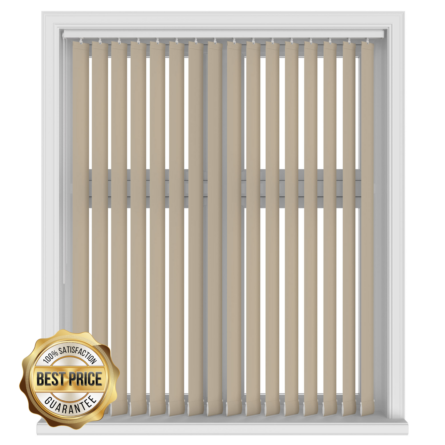 Ivory Stream Vertical Shades