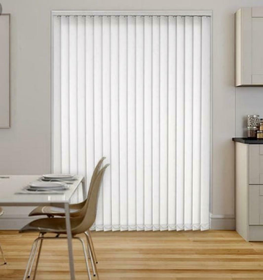 Somerton Plain White Vertical Blind Slats